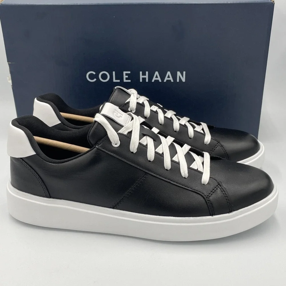 Cole Haan‎ Women's 10 Grand Crosscourt Coaster Sneakers Black / White New W32150